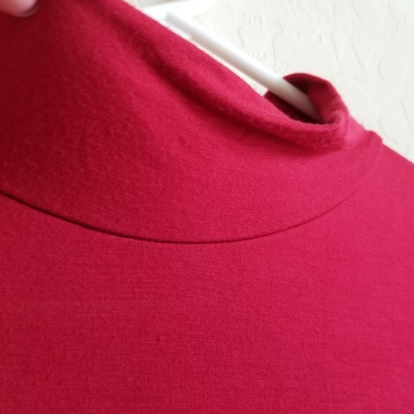 Bryn Walker bright red longsleeve turtleneck M - Picture 7 of 7